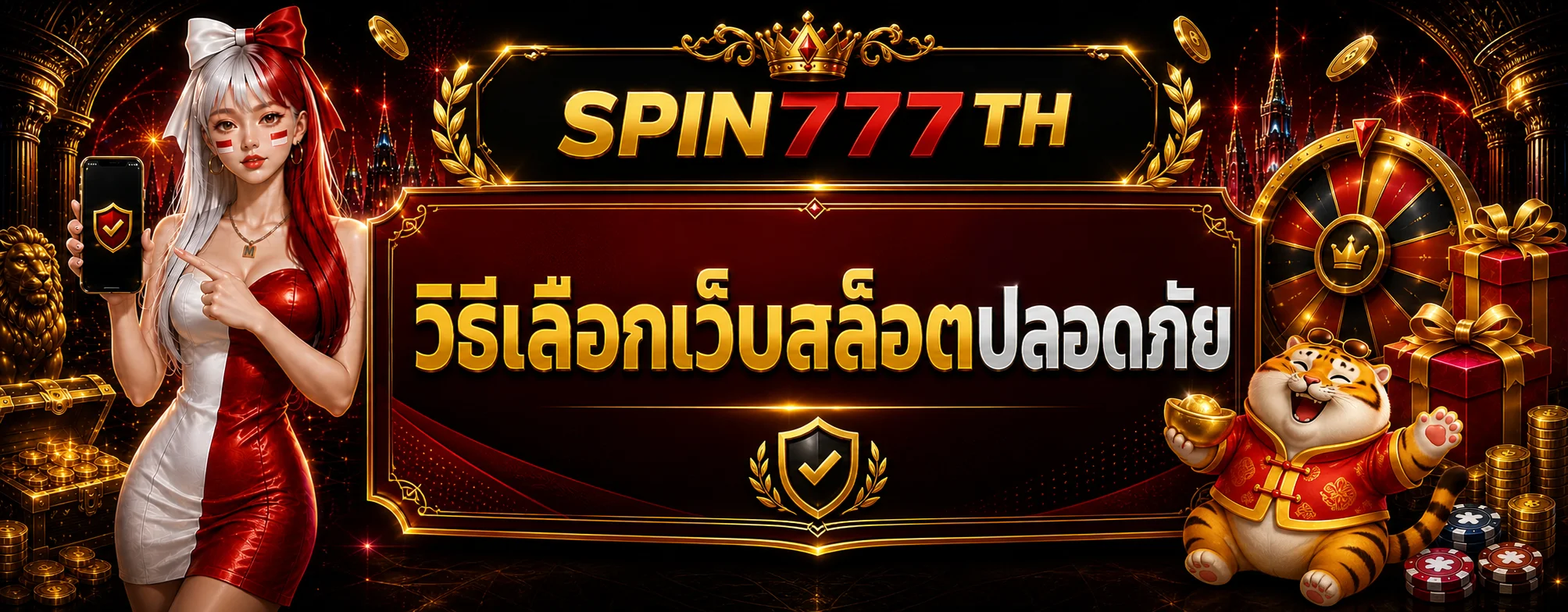 สไลด์คู่มือเลือกเว็บสล็อต SPIN777TH อย่างปลอดภัย